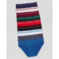 Kit 10 ou 6 Cueca Masculina Tradicional Slip Microfibra Forro 100% Algodão