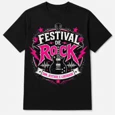 camiseta festival de rock, camiseta rock feminina, camiseta rock masculina, camiseta unissex estampada, camiseta rosa vi
