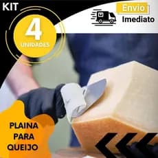 Fatiador / Plaina de Queijo Inox Cabo com Alça Cortador Fatias Finas Cozinha Gourmet  Kit 4,3, 2 Un ou 1 Un