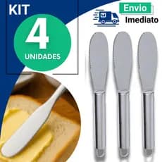 Kit Espátula espatula de Manteiga Inox Cabo com Alça Espalhador Cozinha 2 3 4 Peças ou 1 Peça