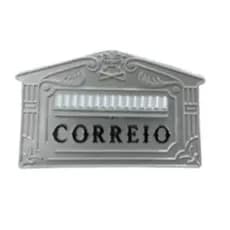 Caixa de correio porta carta grande de chumbar 30 cm