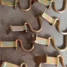 Gancho armador de rede tipo chumbar reforçado dourado amarelo
