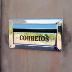 Caixa de correio/Porta Carta/Caixinha de Correios Aço Galvanizada Com Acesso para Cadeado