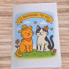🐾 Cartão Romântico "Eu Miaupaixonei Por Você" – Surpreenda quem você ama!