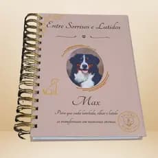 Scrapbook Pet Personalizado – Capa Dura | Nome + Foto | Folhas 180g
