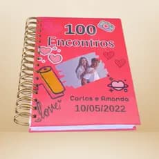 Livro 100 Encontros, Seu Amor, Sua História, Livro Personalizado