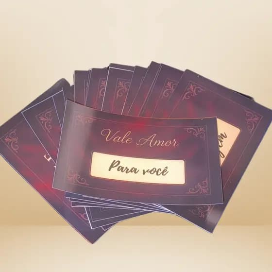 Vale do Amor 15 Cartões no Papel Glossy 230g – Presente Perfeito!💌