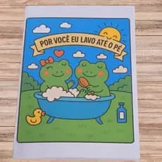 Por Você, Até o Pé Eu Lavo! Presente Criativo e Romântico 💖🛁🐸