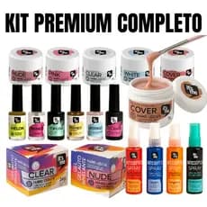 Kit Preparadores Unhas Gel Acrigel Profissional Completo Primer Desidratador Prep Spray Alta Fixação