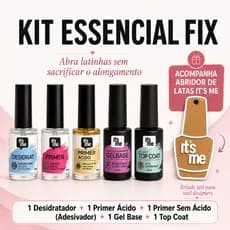 Kit Essencial Fix It’s Me Unhas Gel Acrigel Alongamento + Abridor de Latas