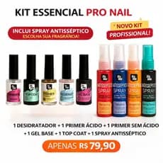 Kit Preparadores Alongamento em Gel 5 Itens + Prep Spray 60ml (Fragrância Sortida) | It’s Me Concept