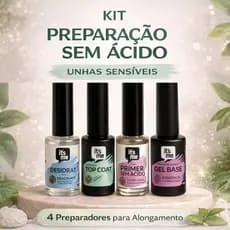 Kit Alongamento em Gel Sem Ácido para Unhas Sensíveis 4 Itens It’s Me