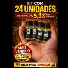 Óleo para Barba e Cabelo Argan 7ml Its Man | Toque Seco | Kit 24 Unidades para Revenda