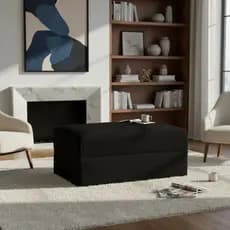 Puff 2 Lugares Decorativo Reforçado Para Recepção Sala Quarto Linho Cores Para Escritório