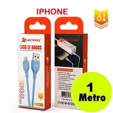 CABO CELULAR DE DADOS IPHONE - CABO USB X IPHONE - 1 METRO