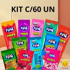 KIT BALA FINI 24,36,48,60 UNIDADES SORTIDOS ORIGINAL PRONTA ENTREGA