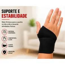 Munhequeira Compressão Suporte de Pulso Neoprene Ajustável Ortopédico Academia Esportes Confortável