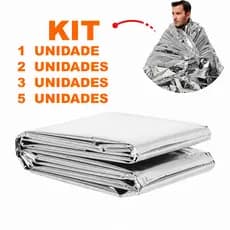 Manta Aluminizada Cobertor Térmico Isolante APH Socorro e Emergências - Resgate