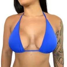 Top Sutiã Biquini Feminino Sem Bojo Parte de Cima Cortininha Marquinha do Bronze Swimsuit