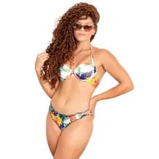 Biquini Conjunto Feminino Com Bojo Calça Dupla Face Estampas Exclusivas