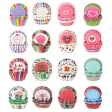 100Pcs De Papel Muffin Cup Box Forro Do Queque DIY Aniversário De Casamento Festa De Natal Início Baking Sobremesa