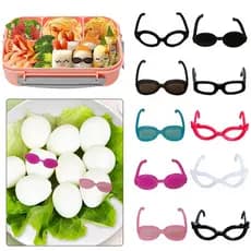 5Pcs Bento Decoração Ferramentas Almoço Box Caixa De Óculos Para Alimentos Headwear Buffet Sanduíche