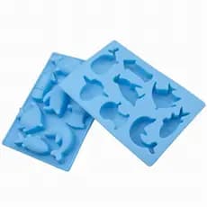 8 Buracos Peixe Golfinho Em Forma De Pinguim Silicone Molde De Chocolate Ferramentas Para Bolos De Animais