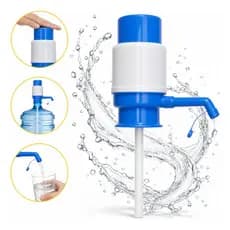 Bomba Manual Para Galão De Água 10L 20L Garrafão Torneira Válvula Prática Branca Bebedouro Achadinho