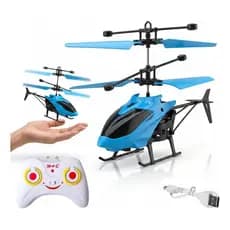 Helicóptero Brinquedo Para Criança Controle Remoto Com Sensor De Mão Recarregável USB Luz Presente