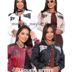 Jaqueta Feminina couro ecologico Better estilo e sofisticaçao M e G  jaqueta bomber  jaqueta colegial