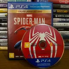 Jogo Marvel's Spider-Man PS4 Mídia Física Original Compatível com PS5 PT-BR