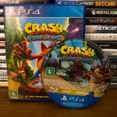 Crash Bandicoot N. Sane Trilogy PS4 Mídia Física Original Compatível com PS5 PT-BR
