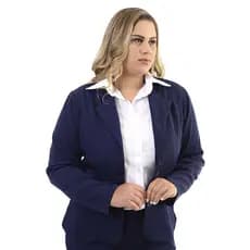 Blazer feminino forrado social casual para uniforme profissional direto com o fabricante