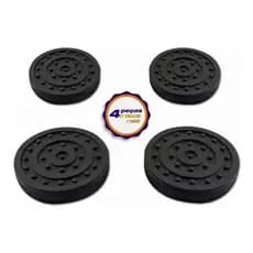 Sapata Borracha Elevador Automotivo C/ Encaixe 118mm 4 Peças