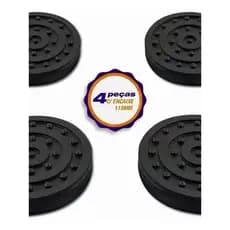 Sapata de Borracha para Elevador Automotivo 118mm – Kit 4 Peças Almofada Elevador de Carro