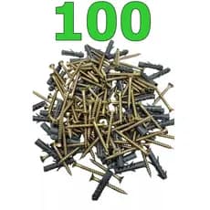 Kit 100 Parafuso Phillips C/bucha 6mm