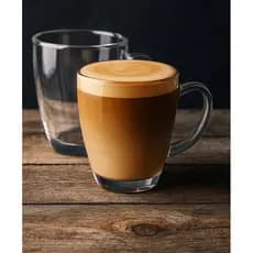 Canecas Xícara de vidro Chá Café Capuccino 350ml KIT C/ 2 ou kIT C/ 4 Prati Casa