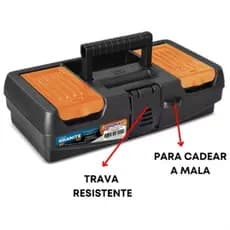 Maleta Organizadora de Ferramentas / Utensilios  Arqplast 13'' baixa Granite Portatil