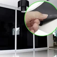 Adesivo Preto Blackout Bloqueia Luz Solar Porta Janela película adesiva