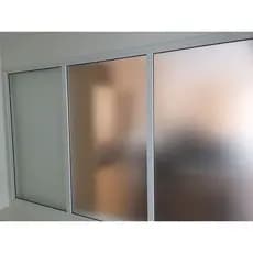Película de Privacidade Adesivo Jateado 1Metros de Largura Para banheiro Película para janela Box