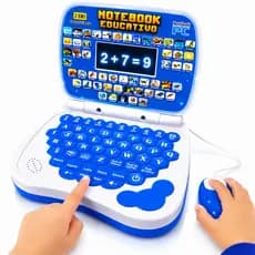 Notebook Educativo + Mouse Brinquedo Didático Infantil Interativo