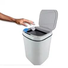 Lixeira Inteligente Automática 14 Litros c/ Sensor Branca Banheiro Cozinha Luxo