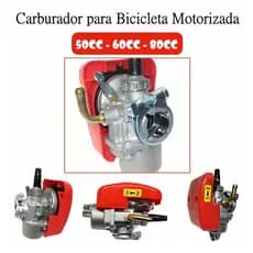 Carburador Red Bicicleta Motorizada 50cc 80cc 100cc