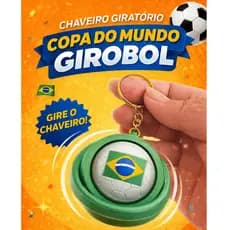 💛💚KIT 5 Chaveiro Giratório Copa do Mundo – GiroBol 🇧🇷⚽