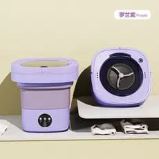 Mini Máquina de Lavar Roupa Portátil Dobrável 8Litros Centrifuga Lavagem Semiautomática Roupas Sensíveis