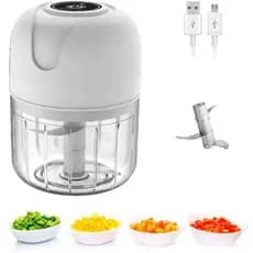 Mini Processador Moedor Elétrico Alho Recarregável Usb Triturador De Alho