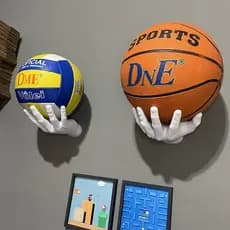 Suporte Bola de Futebol Volei Basquete Futebol Americano Suporte de parede