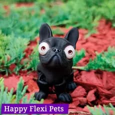 Brinquedo Bulldog Articulado Miniatura Cachorro Fofo Fidget Toy Anti Estresse Pet