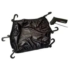 Kit Rede Elástica Fechada para Capacete + Capa para Pedal de Câmbio de Moto