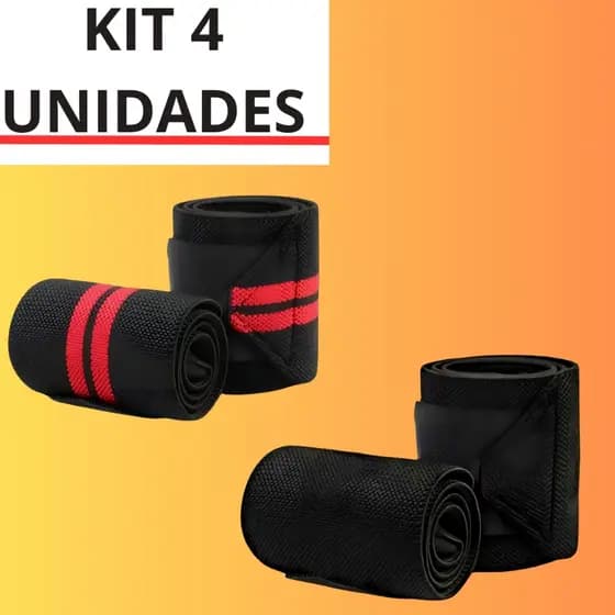 Munhequeira Profissional para CrossFit e Musculação Academia com Velcro | 1 ou 2 Pares